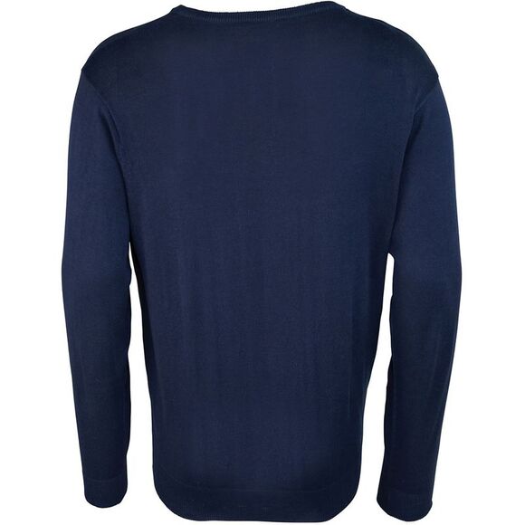 Premier Mens V-Neck Knitted Sweater Sweatshirt Workwear Sizes XS-4XL / Navy - Picture 2 of 3